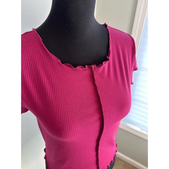 BUNDLE NWOT BP Lettuce Trim Tee Both Medium - Blue & Pink - Picture 7 of 10